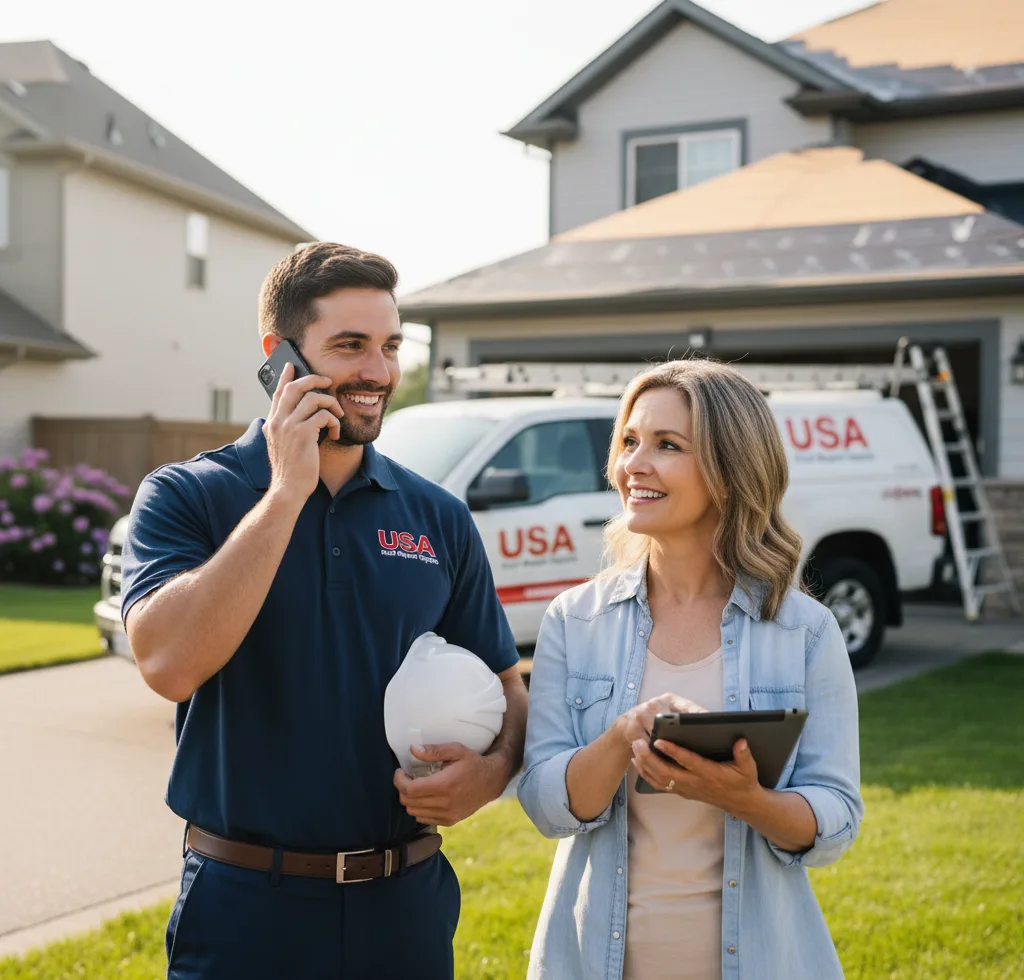 USA Roof Repair Experts customer support in Twinsburg